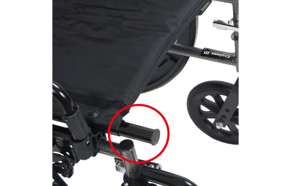 Cruiser X4 Wheelchair Adjustable Seat Height Detachable Desk Arm (ADDA) Foot Rest (SF) 300lbs