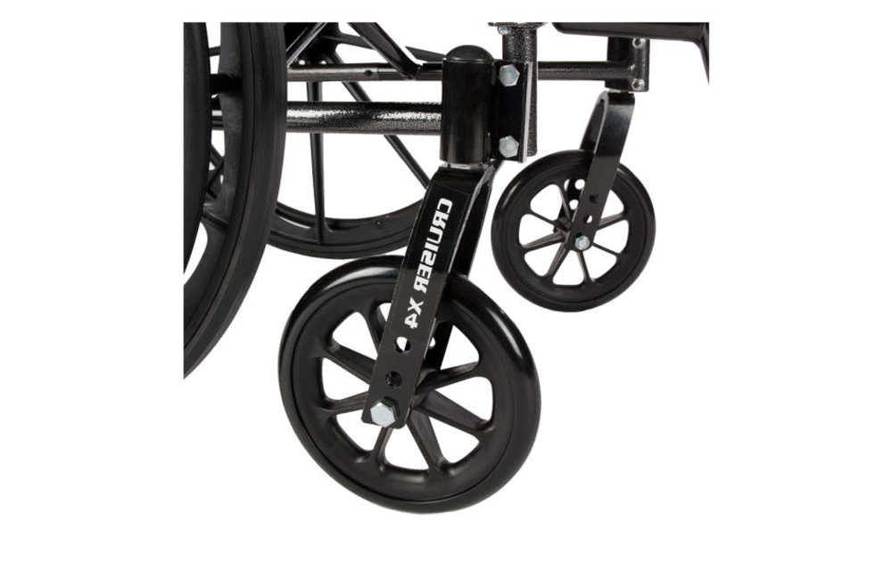 Cruiser X4 Wheelchair Adjustable Seat Height Detachable Desk Arm (ADDA) Foot Rest (SF) 300lbs