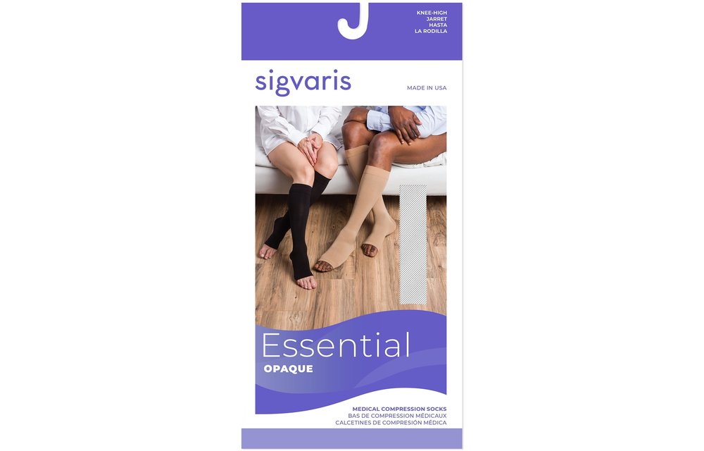 Essential Opaque for Women Knee High 30-40mmHg Open Toe