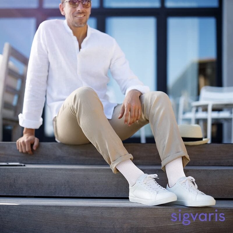 SGV-SIGVARIS Motion Cushioned Cotton for Men 20-30mmHg
