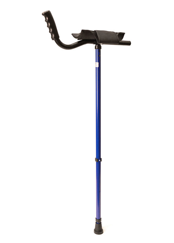 WLKE-WalkEasy Adult Platform Crutch with Velcro Sleeve Black