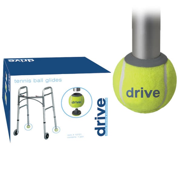 DRV-Drive Medical Drive 2-Wheel Walker Rear Tennis Ball Glides 1/pair