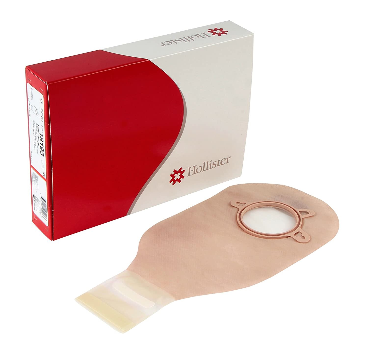 Hollister New Image Transparent Drainable Pouch w/Filter 2 1/4" (57mm) Flange 12" (30cm) 10/bx