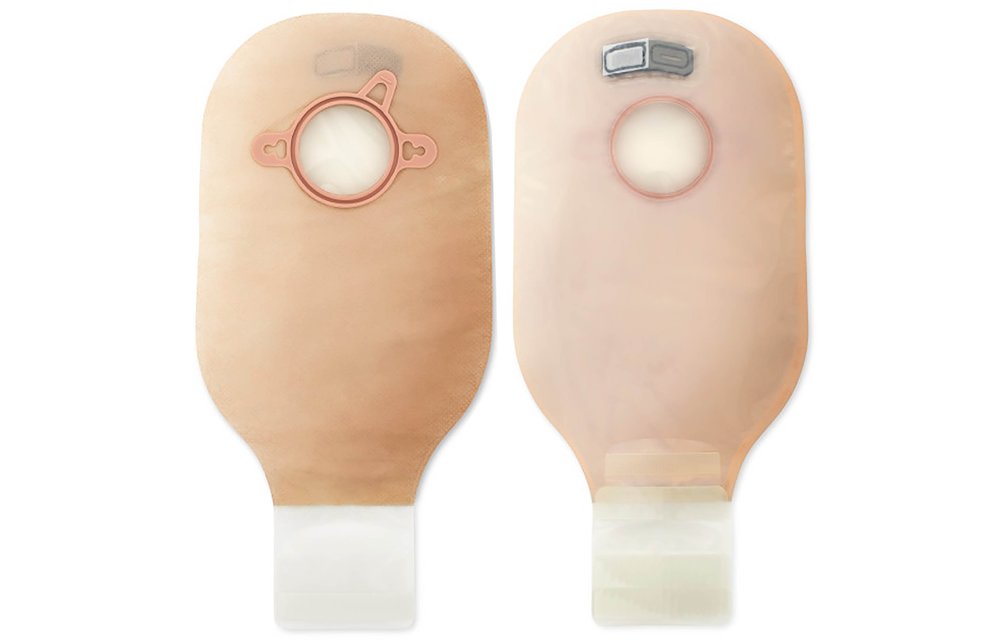 Hollister New Image Transparent Drainable Pouch w/Filter 2 1/4" (57mm) Flange 12" (30cm) 10/bx