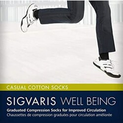 SGV-SIGVARIS Sigvaris Casual Cotton Socks  for Men 15-20 mmHg