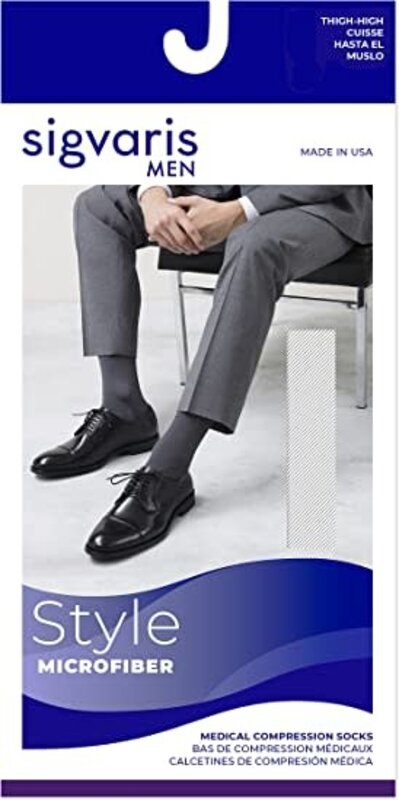 SGV-SIGVARIS Style Microfiber for Men Thigh High 15-20mmHg