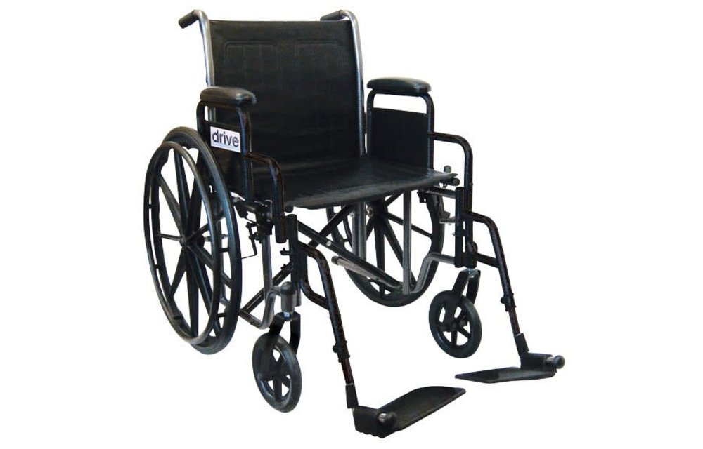 Drive Silver Sport 2 Wheelchair Detachable Desk Arm (DDA) Foot Rest (SF)