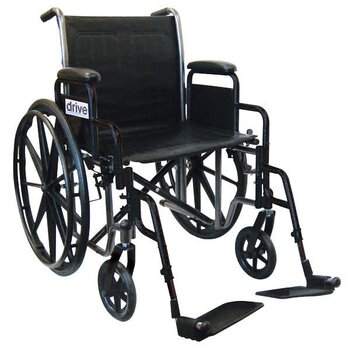 DRV-Drive Medical Drive Silver Sport 2 Wheelchair Detachable Desk Arm (DDA) Foot Rest (SF)