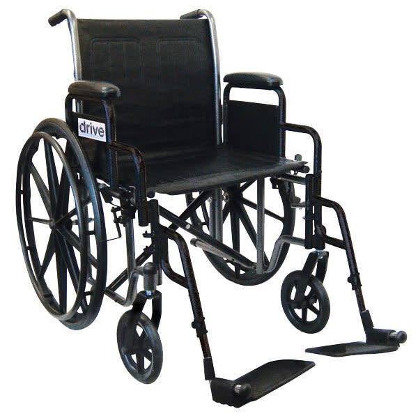Drive Silver Sport 2 Wheelchair Detachable Desk Arm (DDA) Foot Rest (SF)