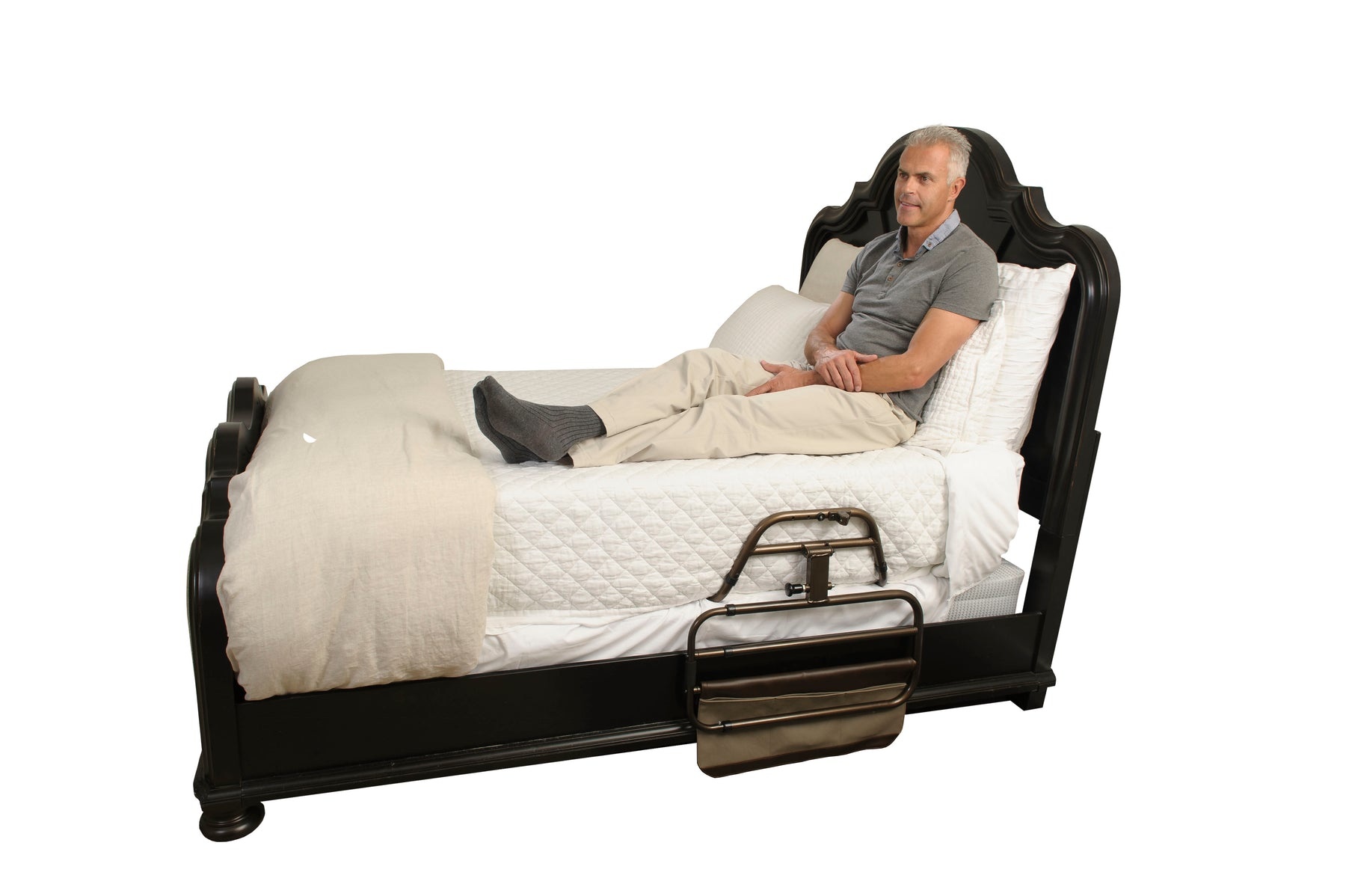 SIG-Signature Stander Stander Signature Life Sleep Safe Bed Rail 300lbs