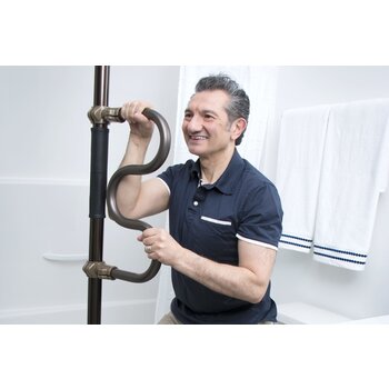 Signature Stander Stander Signature Life Sure Stand Security Pole Double Grab Bar 300lbs (Pole Sold Separately)