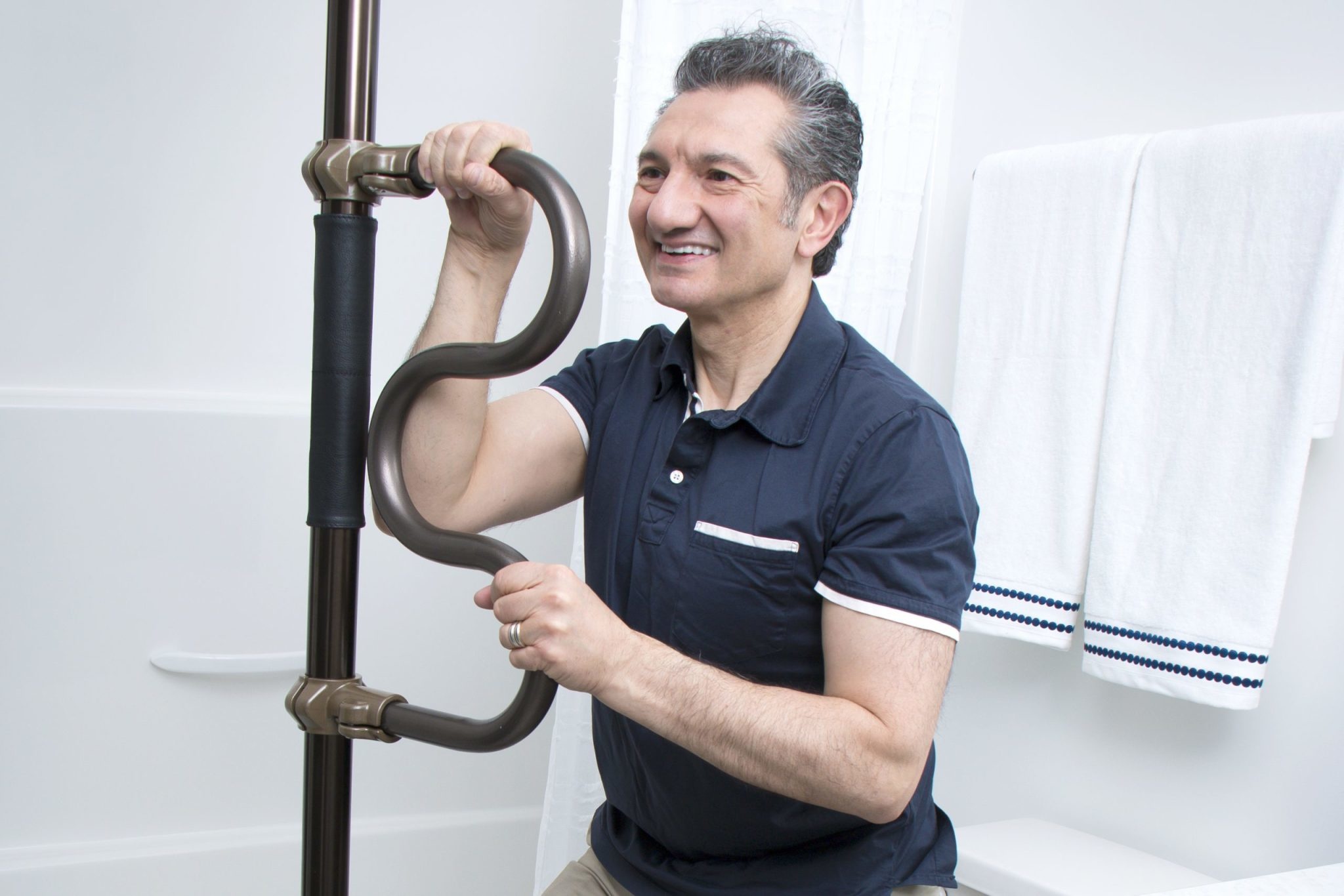 SIG-Signature Stander Stander Signature Life Sure Stand Security Pole Double Grab Bar 300lbs (Pole Sold Separately)