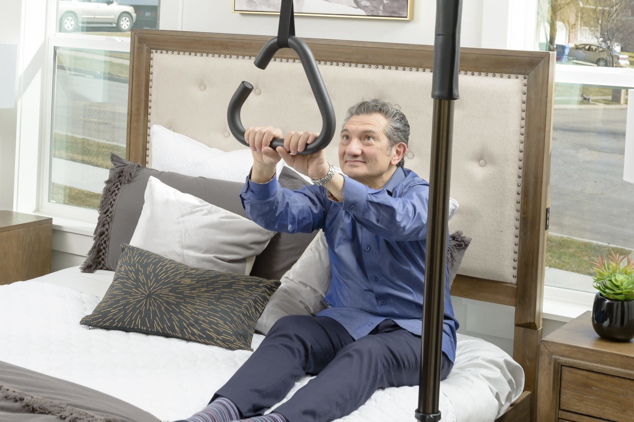 SIG-Signature Stander Stander Signature Sure Security Pole Trapeze Grab Bar 300lbs( Security Pole Sold Separately)