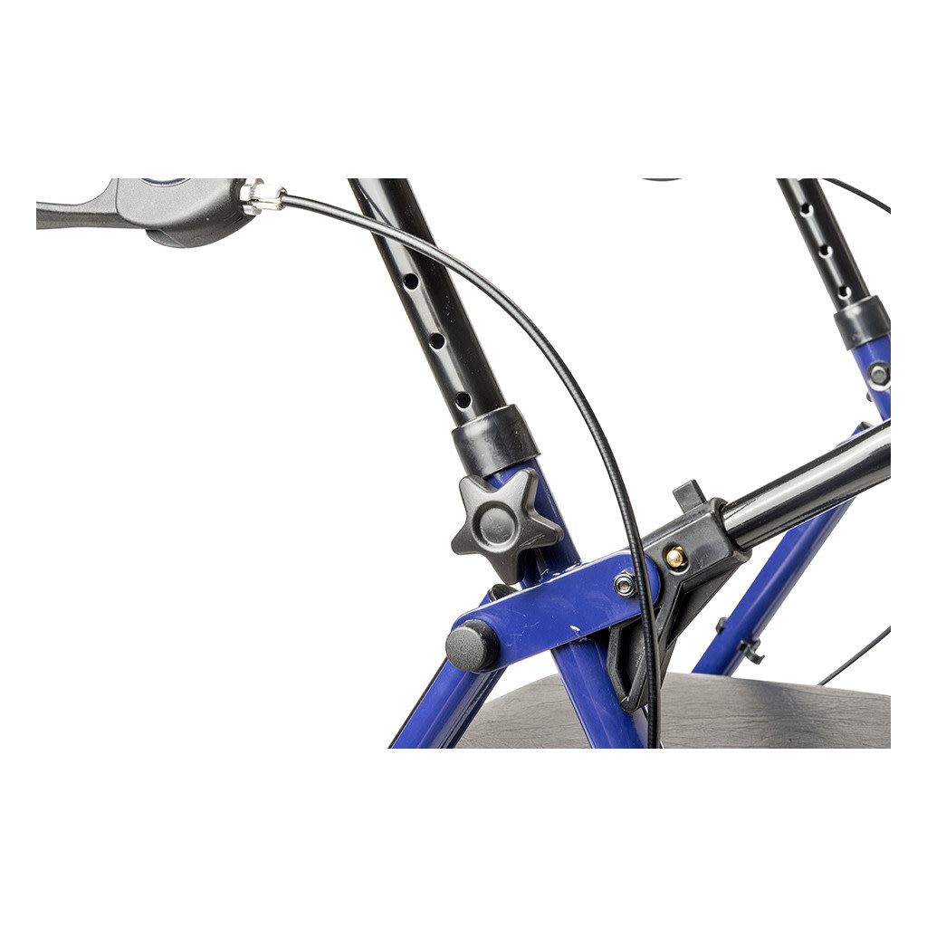 Drive Rollator Steel 6" Blue 350lb Four Wheel Walker