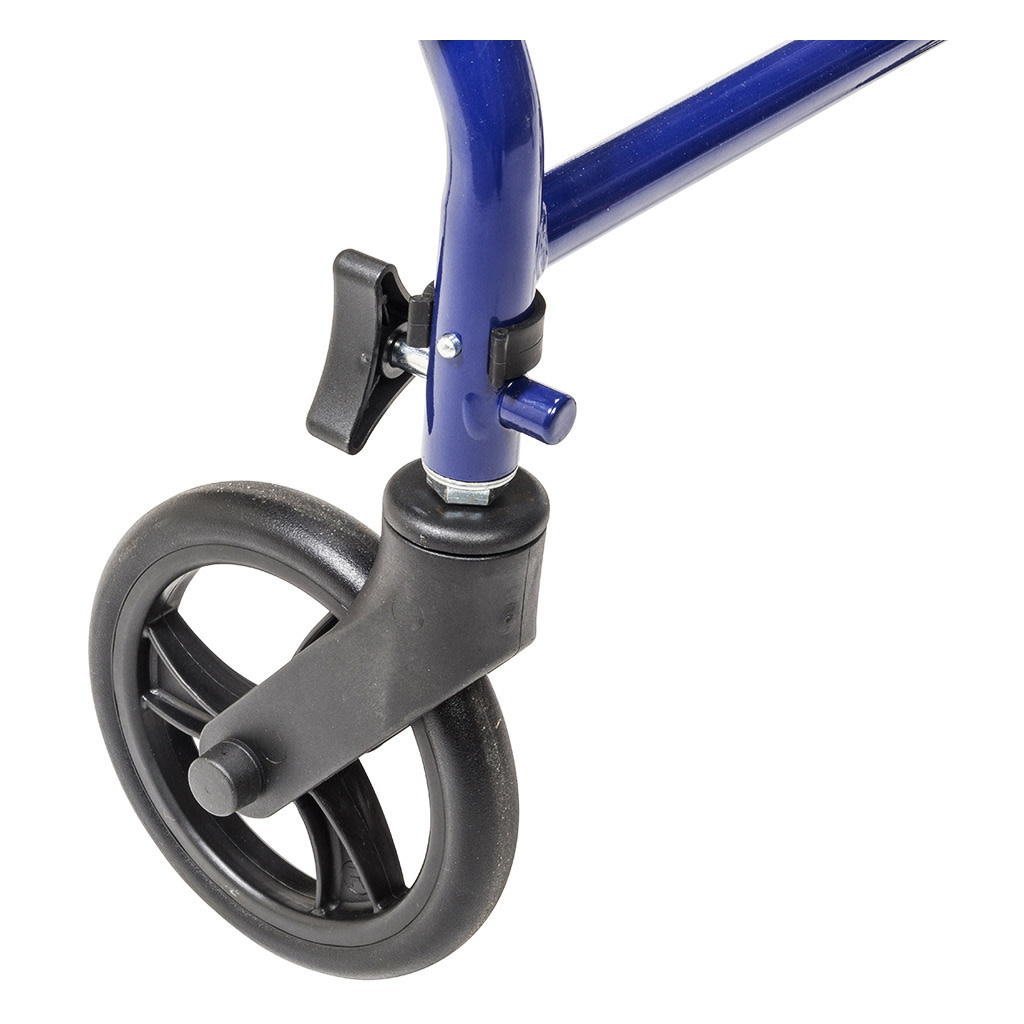 Drive Rollator Steel 6" Blue 350lb Four Wheel Walker