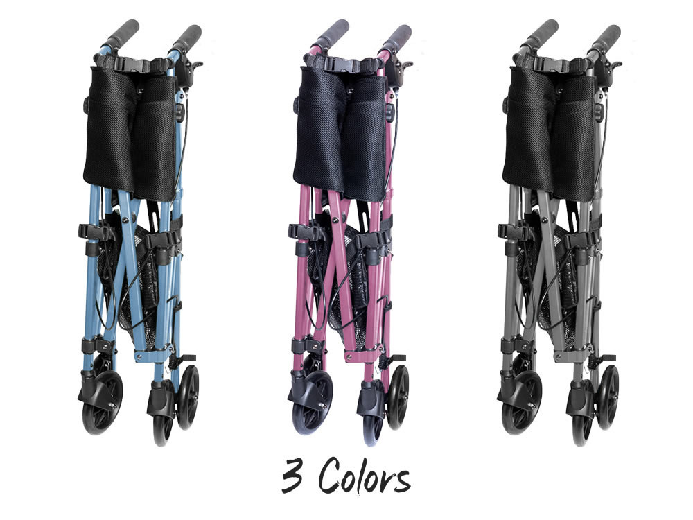 STN-Stander Stander Wonder Rollator Plus with Basket Standard Height and Removable Pouch