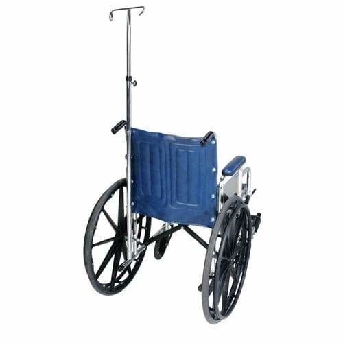 DRV-Drive Medical Drive Universal Telescoping I.V. Pole Attaches to Most Wheelchairs