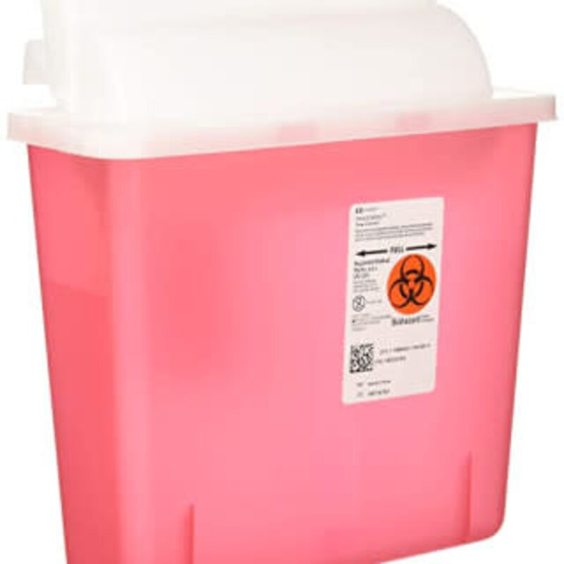 KEN-Kendall In-Room Sharps Container with Counter Balanced Lid