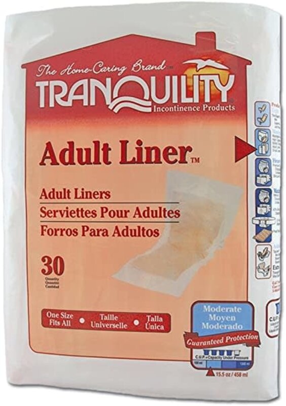TRQ-Tranquility Tranquility Adult Liners 30/bg 4/bx