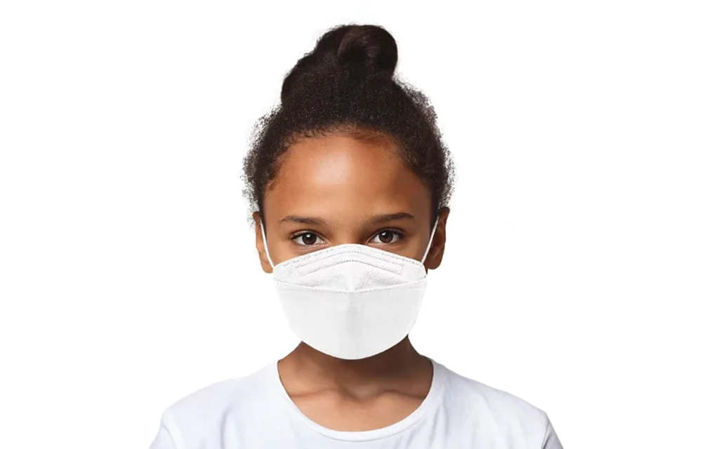 CA-N95 Kids White Disposable Respirator Mask Made in Canada 10/bg
