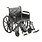 DRV-Drive Medical Drive Sentra EC Heavy Duty Wheelchair Detachable Full Arm (DFA) Elevated Leg (ELR) 24" 450lbs