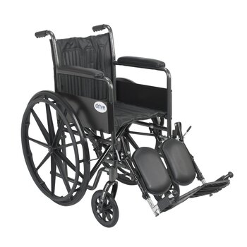 Drive Medical Drive Silver Sport 2 Wheelchair Detachable Full Arm (DFA) Elevated Leg Rest (ELR) 300lbs