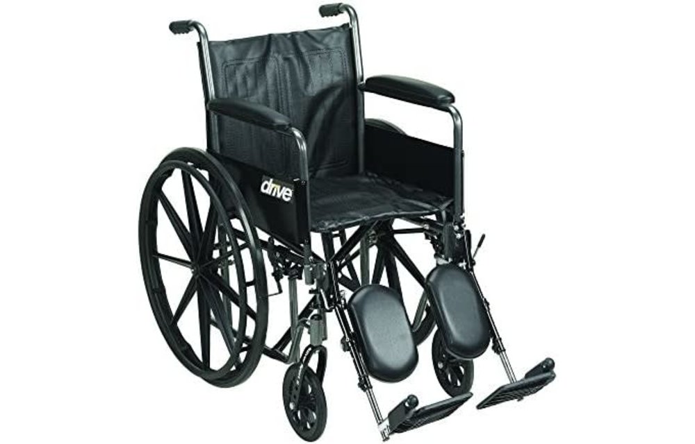 Drive Silver Sport 2 Wheelchair Detachable Full Arm (DFA) Elevated Leg Rest (ELR) 300lbs
