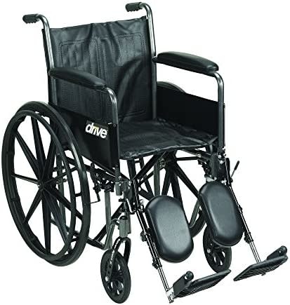 Drive Silver Sport 2 Wheelchair Detachable Full Arm (DFA) Elevated Leg Rest (ELR) 300lbs