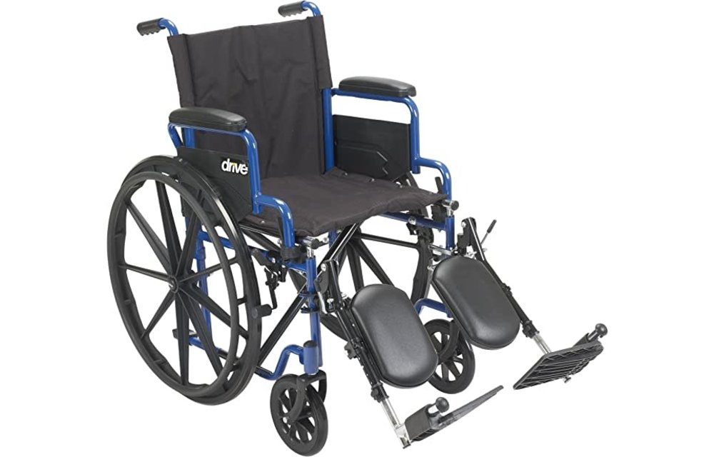 Blue Streak Wheelchair Flip Back Desk Arm (FBD) Elevated Leg 20" 250lbs