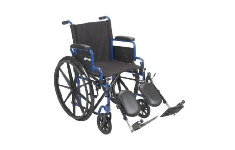 Blue Streak Wheelchair Flip Back Desk Arm (FBD) Elevated Leg 20" 250lbs