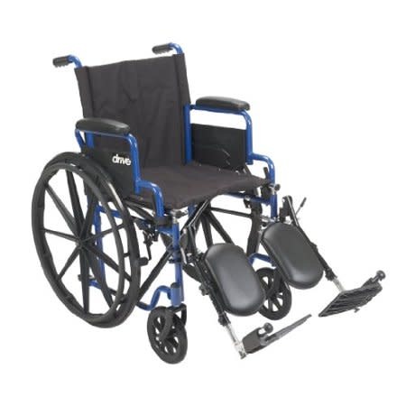 Blue Streak Wheelchair Flip Back Desk Arm (FBD) Elevated Leg 20" 250lbs