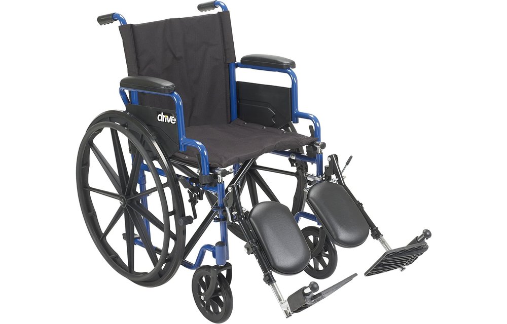 Blue Streak Wheelchair Flip Back Desk Arm (FBD) Elevated Leg 20" 250lbs