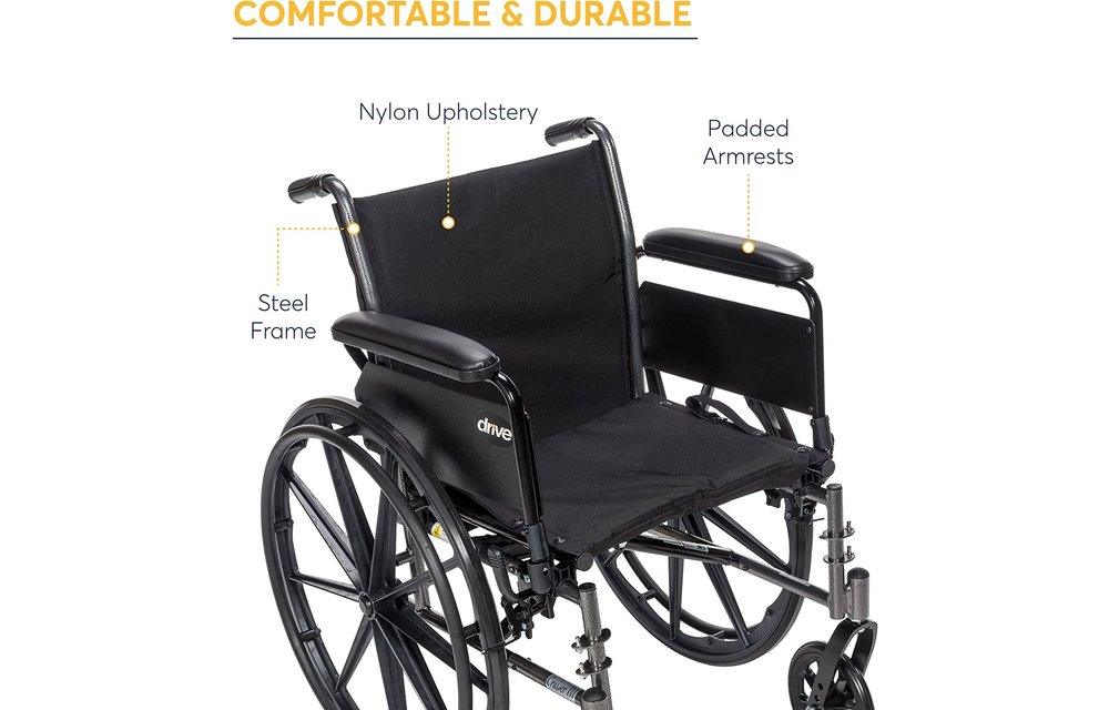 Drive Medical Cruiser III Wheelchair Detachable Desk Arm (DDA) Foot Rest (SF) 300lbs