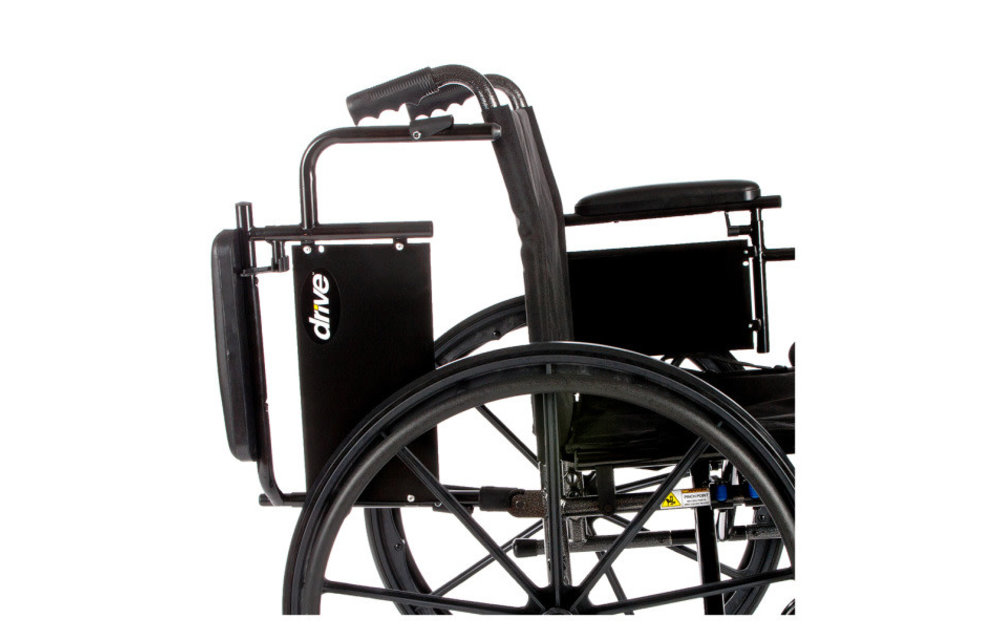 Cruiser X4 Wheelchair Adjustable Seat Height Detachable Full Arm (ADFA) Standard Footplates (SF) 300lbs
