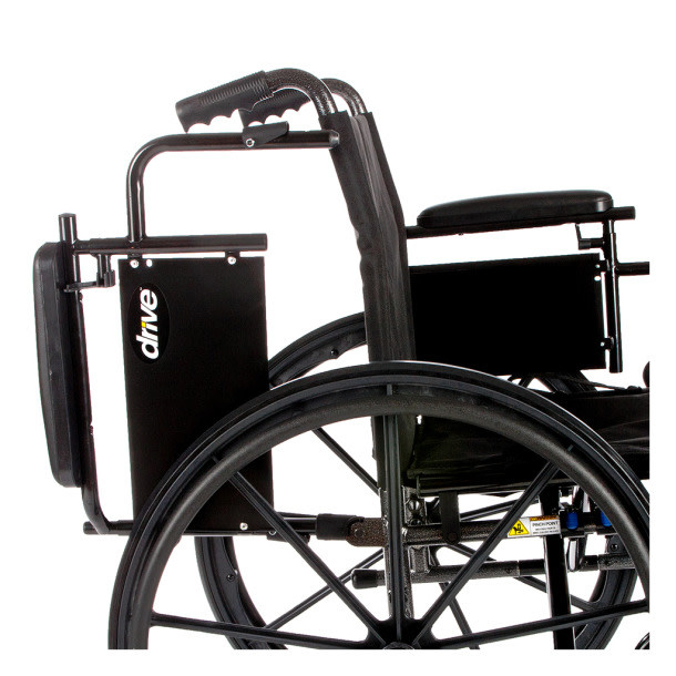 Cruiser X4 Wheelchair Adjustable Seat Height Detachable Full Arm (ADFA) Standard Footplates (SF) 300lbs