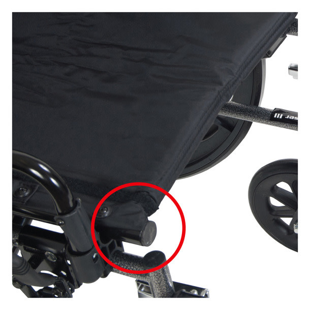 DRV-Drive Medical Cruiser X4 Wheelchair Adjustable Seat Height Detachable Full Arm (ADFA) Standard Footplates (SF) 300lbs