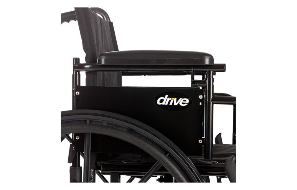 Cruiser X4 Wheelchair Adjustable Seat Height Detachable Full Arm (ADFA) Standard Footplates (SF) 300lbs