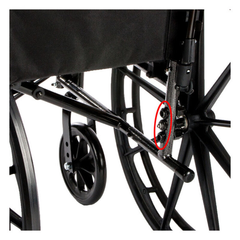 DRV-Drive Medical Cruiser X4 Wheelchair Adjustable Seat Height Detachable Full Arm (ADFA) Standard Footplates (SF) 300lbs
