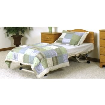 WeCare Joerns WeCare Bed Frame with Full Rails and Maple Panels