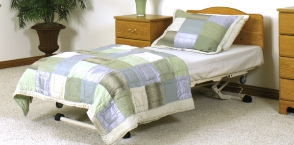 WEC-WeCare Joerns WeCare Frame with Full Rails + Traditional Natural Maple Panels