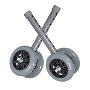 Drive Universal Walker Wheels 350lbs Pair/bx