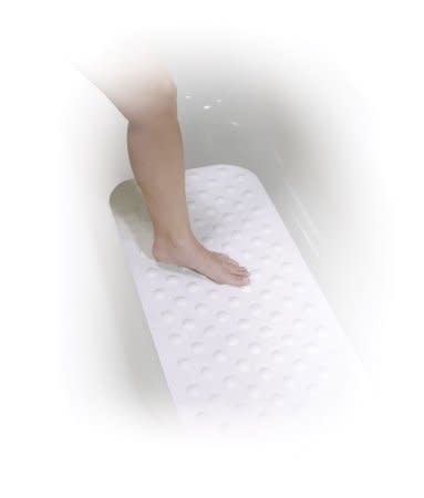 Drive Bath Mat White 15.75x35.5