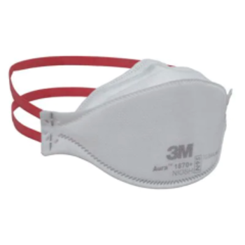 3M-3M 3M Aura 1870 Health Care Particulate Respirator & Surgical Mask