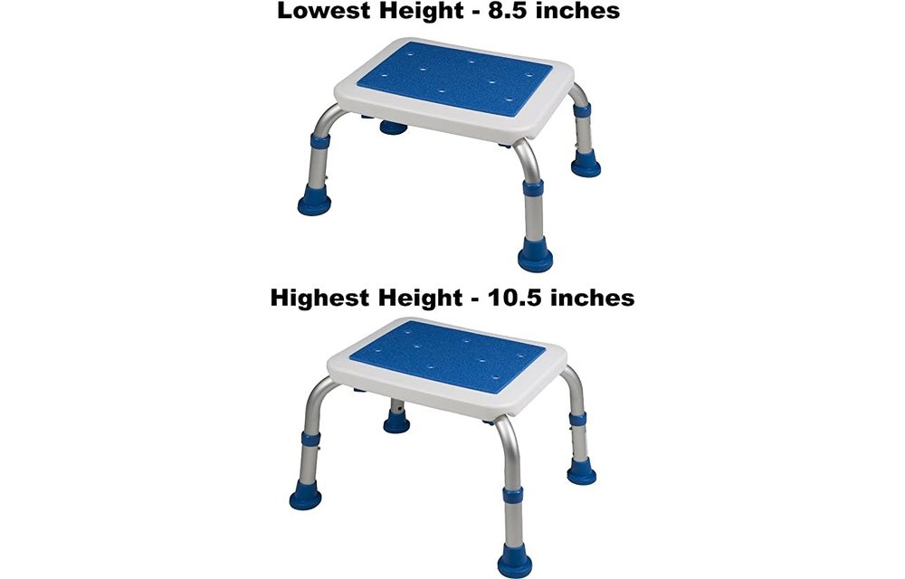 Adjustable Bath Step Seat 300lbs