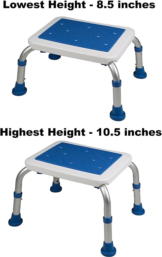 Adjustable Bath Step Seat 300lbs