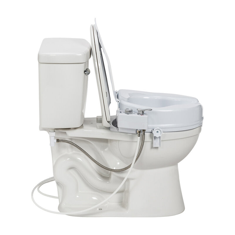 DRV-Drive Medical PreserveTech 4" Raised Toilet Seat with Bidet Ambient & Warm Water