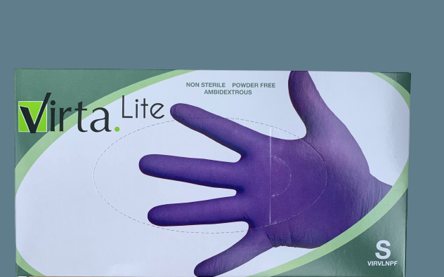 VL-Virta Lite Virta Lite Nitrile Gloves Indigo 200/bx