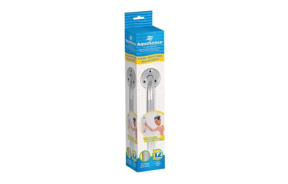 AquaSense Knurled Chrome Grab Bar