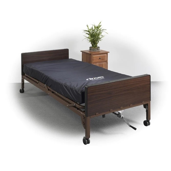 Delta Ultra-Light 1000 Full-Electric Hospital Bed with Half Rails & Mattress