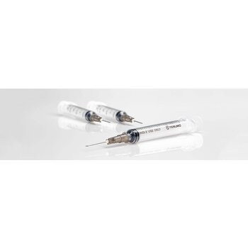 TRMO-Terumo Terumo Sterile Hypodermic Syringe with Needle 3ml Thin Wall 100/bx